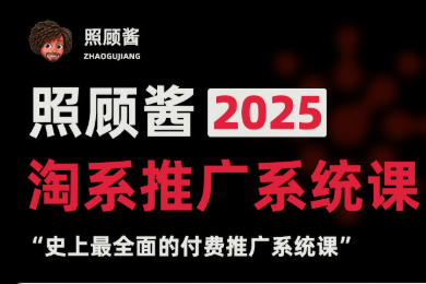 照顾酱-2025淘系推广系统课2025年4月(价值1999元)_-就爱副业网