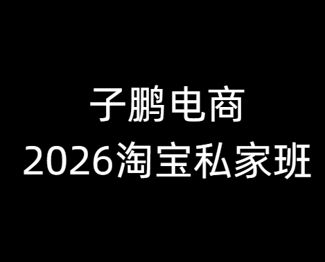 子鹏讲电商-淘宝私家班26年6月更新(价值4980元)