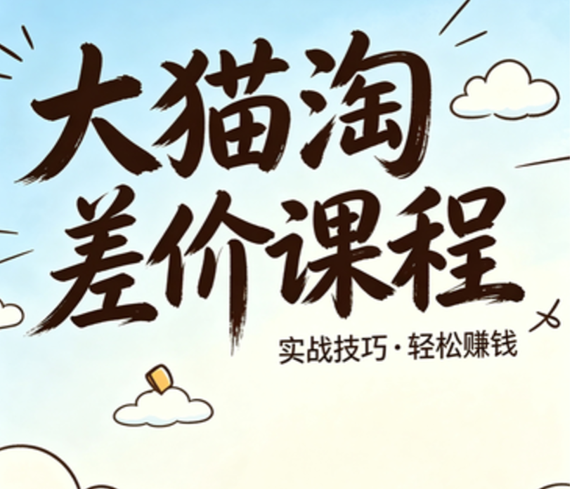 2026版大猫淘差价课程无货源电商8月22日(价值3980元)